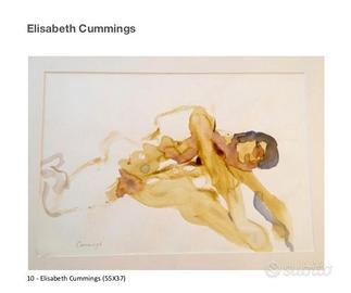 Elisabeth Cummings - Acquerello Originale 55x37 cm