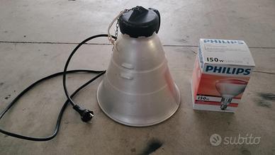  lampada termica (con timer e campana alluminio)