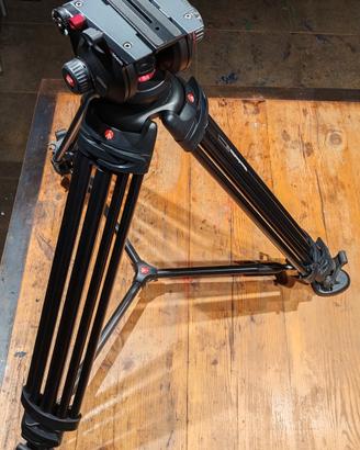manfrotto 546BK cavalletto + testa 504HD + borsa