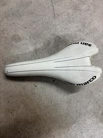 Sella bici da corsa San marco bianca