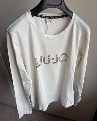 T-shirt "Bco latte" con strass Liu Jo - Taglia XS