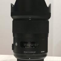 Sigma Art 35 mm f 1,4 per Nikon con scatola