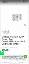 Ortoled Titanium 120w Reali - Agro Crescita+Fiorit