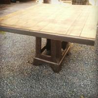 Tavolo Industriale in ghisa e legno