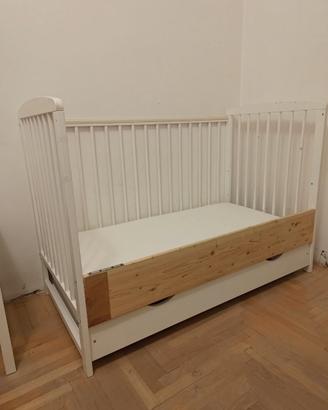 Lettino e materasso bimbi 120x60 cm Montessori