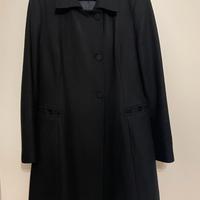 Cappotto Nero Flavio Castellani taglia 46