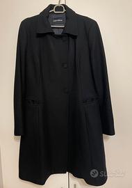 Cappotto Nero Flavio Castellani taglia 46