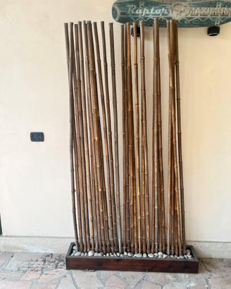 Divisorio per interni ed esterni in bambu