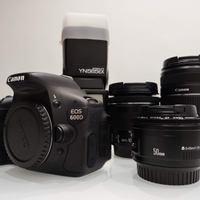 Reflex Canon EOS 600D (corpo, flash, obiettivi)