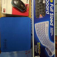 Tastiera flessibile+Mouse ottico Trust+tappet.+Hub