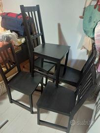 5 Sedie IKEA Stefan Nere