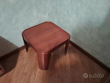 tavolino in noce vintage anni 70