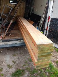 Soppalco completo di assi in legno 