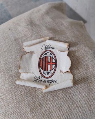 piccola pergamena AC Milan stile vintage 
