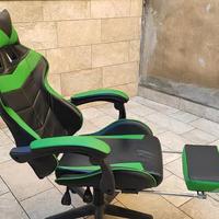 Sedia da Gaming Verde