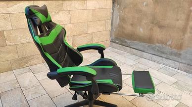 Sedia da Gaming Verde