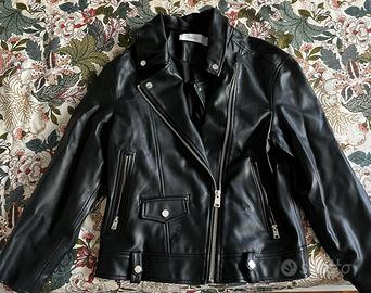 Giubbotto eco pelle nero
