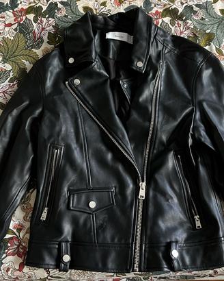 Giubbotto eco pelle nero