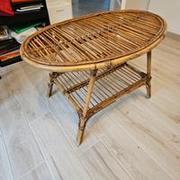 Tavolino in rattan