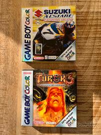 Giochi Game boy color Turok 3 e Suzuki Alstare CIB