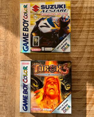 Giochi Game boy color Turok 3 e Suzuki Alstare CIB
