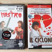 2 VHS IL Ciclone + IL Mostro (NUOVE) 2 Film Comici