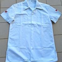 Camicia pantaloni bianchi estivi M.M. anni '70