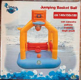 Gonfiabile gioco giardino piscina basket
