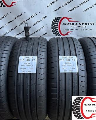 4 PNEUMATICI 215/50 R17 FULDA ESTIVE