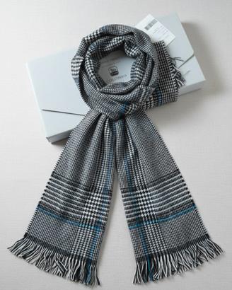 sciarpa cashmere e seta uomo colombo 