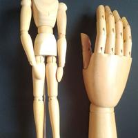 manichino e mano snodabili per artisti