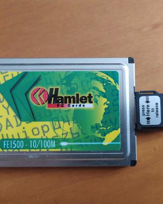 Scheda PCMCIA Ethernet Hamlet