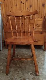 4 sedie in pino russo