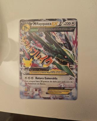 Carta pokemom  MEGA Rayquaza EX 