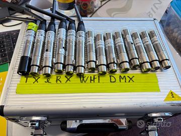 Trasmettitore + Ricevitori DMX Wireless