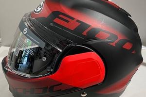 Casco Modulare HJC F100 Hetal MC1SF Nero/Rosso