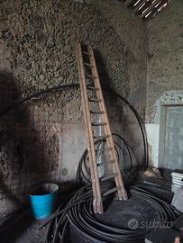 scala a forbice 350cm legno professionale