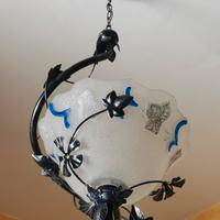 lampadario in ferro battuto 