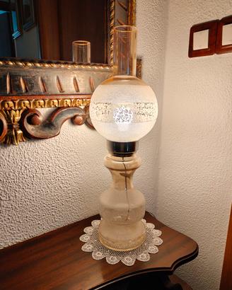 Lampada francese in cristallo al piombo Vintage 