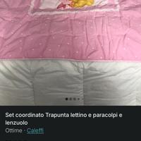 Set coordinato trapunta lettino-paracolpi Caleffi
