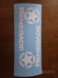 Coppia Adesivi Jeep Renegade con Stella Militare