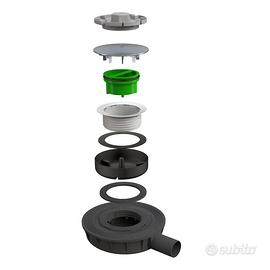 Piletta scarico ribassata per piatti doccia