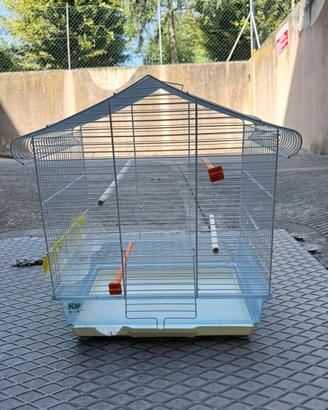 gabbia per uccelli in metallo