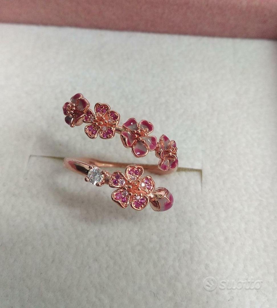 Anello pandora ramo di pesco shop