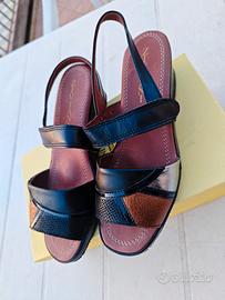 Sandali Ziviani nuovi, modello Mosaico, nero, n. 3