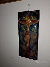 quadro immagine sacra ceramica Gatti Faenza
