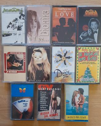 Musicassette varie compilation vintage