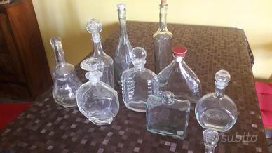 Bottiglie in vetro da collezione per alcolici