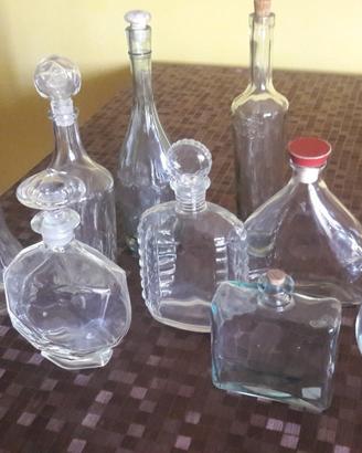 Bottiglie in vetro da collezione per alcolici