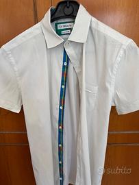Camicia bianca manica corta da ragazzo G.P. Bellin